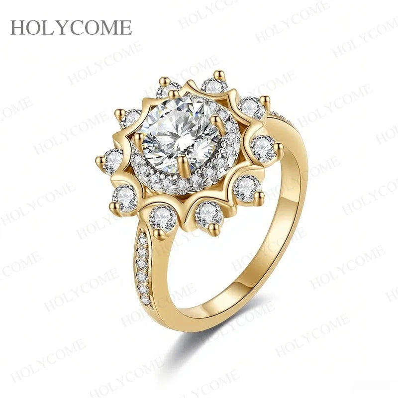 925 Sterling Silver Moissanite Ring Multiple Styles D Color With GRA VVS1 Wedding Ring Bandal Set Gold Plated Jewelry For Women