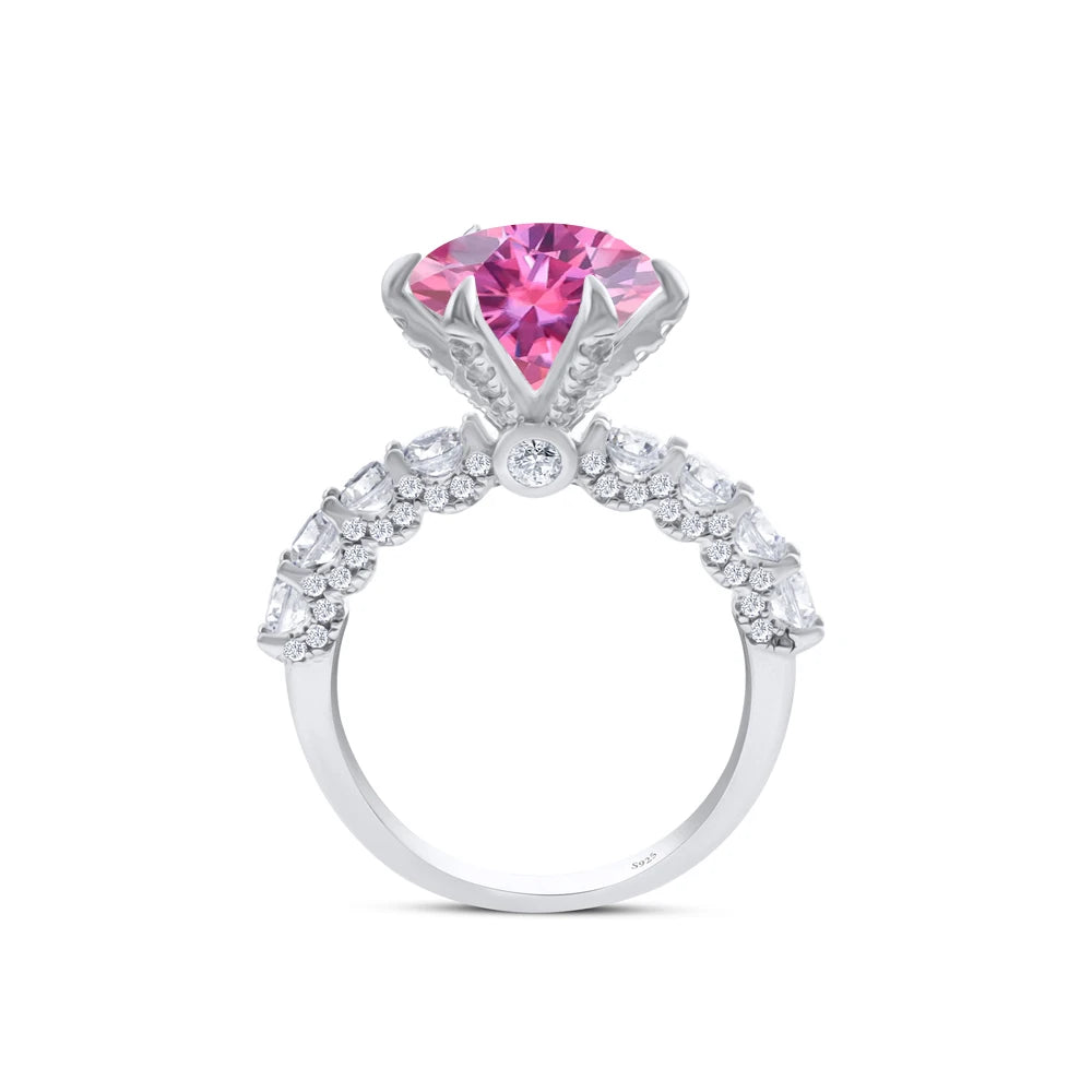 925 Sterling Silver Women's Ring 3/5CT Moissanite Fairy Ring With Certificate D Color Relationship Gift Fine Jewelry Engagement