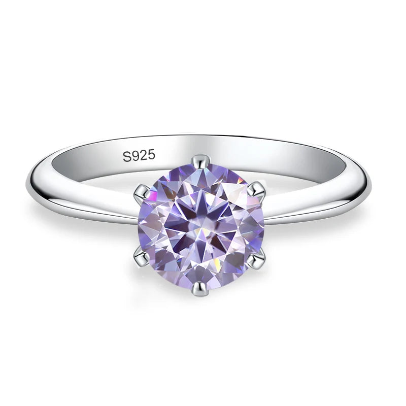 0.5–3 CT Colored Moissanite Ring