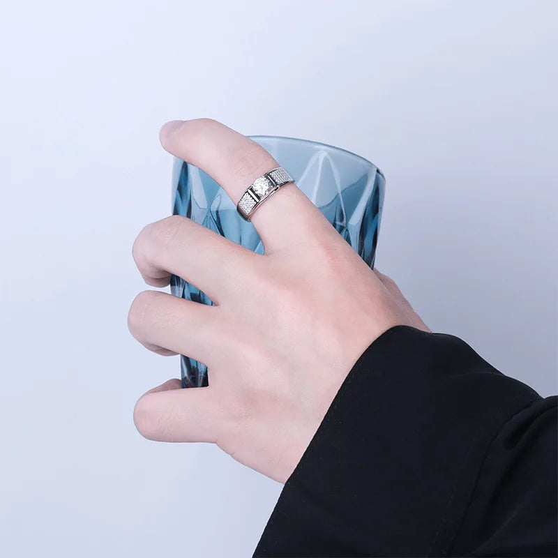 JoyceJelly Gorgeous 925 Sterling Silver Moissanite Ring For Men Boss Male Rings Wedding Engagement Party Luxury Jewelry Size7-11