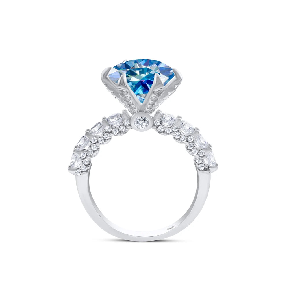 925 Sterling Silver Women's Ring 3/5CT Moissanite Fairy Ring With Certificate D Color Relationship Gift Fine Jewelry Engagement