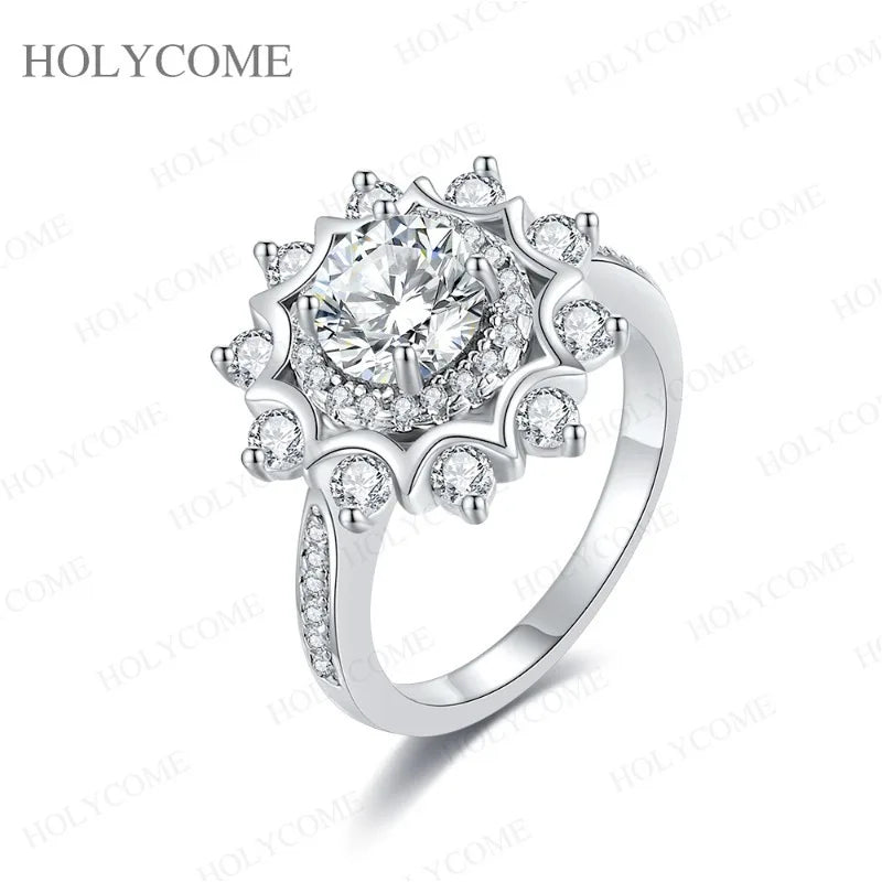 925 Sterling Silver Moissanite Ring Multiple Styles D Color With GRA VVS1 Wedding Ring Bandal Set Gold Plated Jewelry For Women