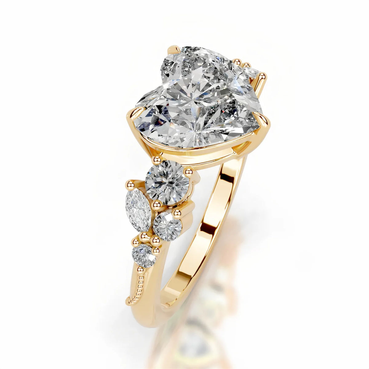 Mushan Luxury Jewelry S 925 Sterling Silver 2 Ct Diamond Set Moissanite Ring Women Hot Sale Luxury Love Ring
