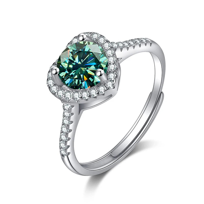 1 CT Tension Set Moissanite Ring