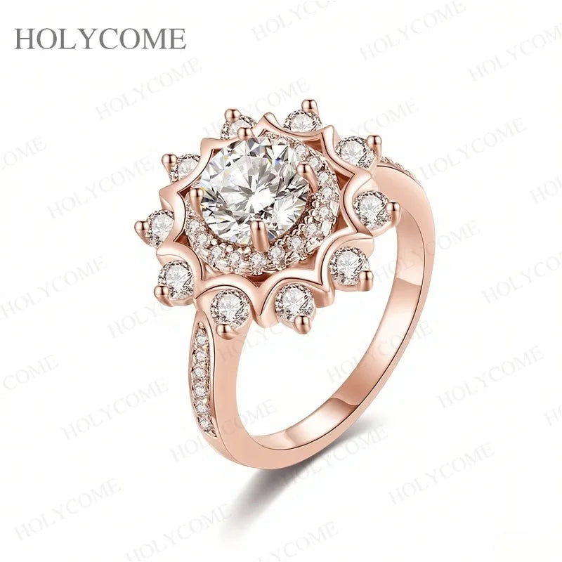 925 Sterling Silver Moissanite Ring Multiple Styles D Color With GRA VVS1 Wedding Ring Bandal Set Gold Plated Jewelry For Women