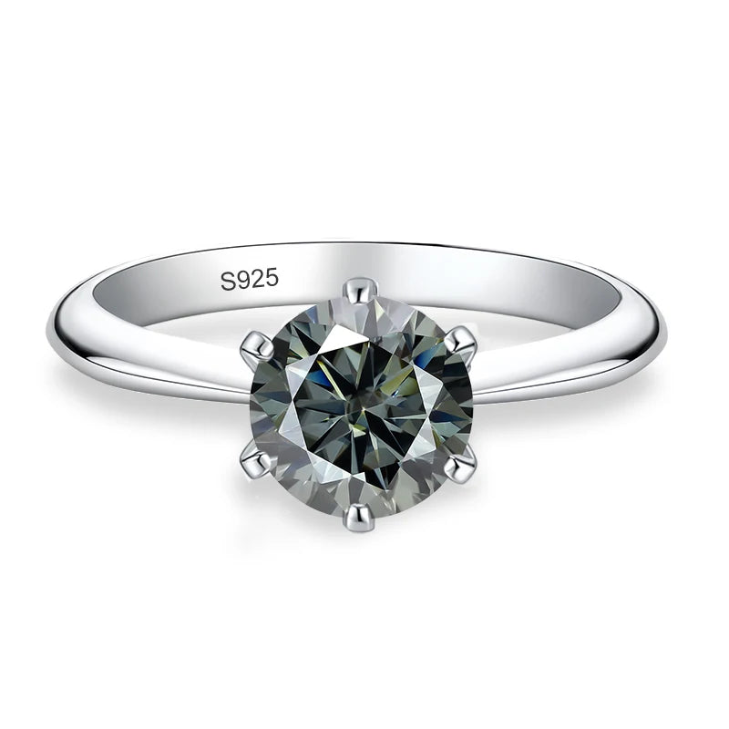 0.5–3 CT Colored Moissanite Ring