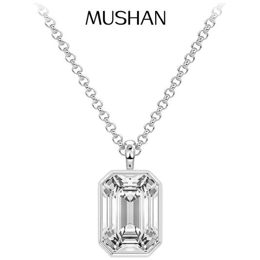 MUSHAN Bespoke Jewelry 925 Sterling Silver Necklace Moissanite D Color VVS1 Designer Sparkle Prom Noble Pendants Diamond