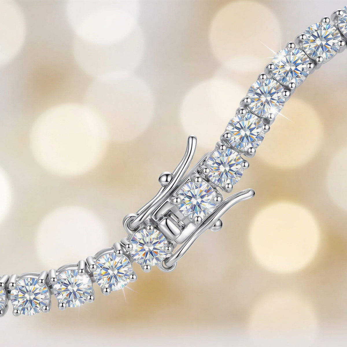 Everly Tennis Bracelet close-up