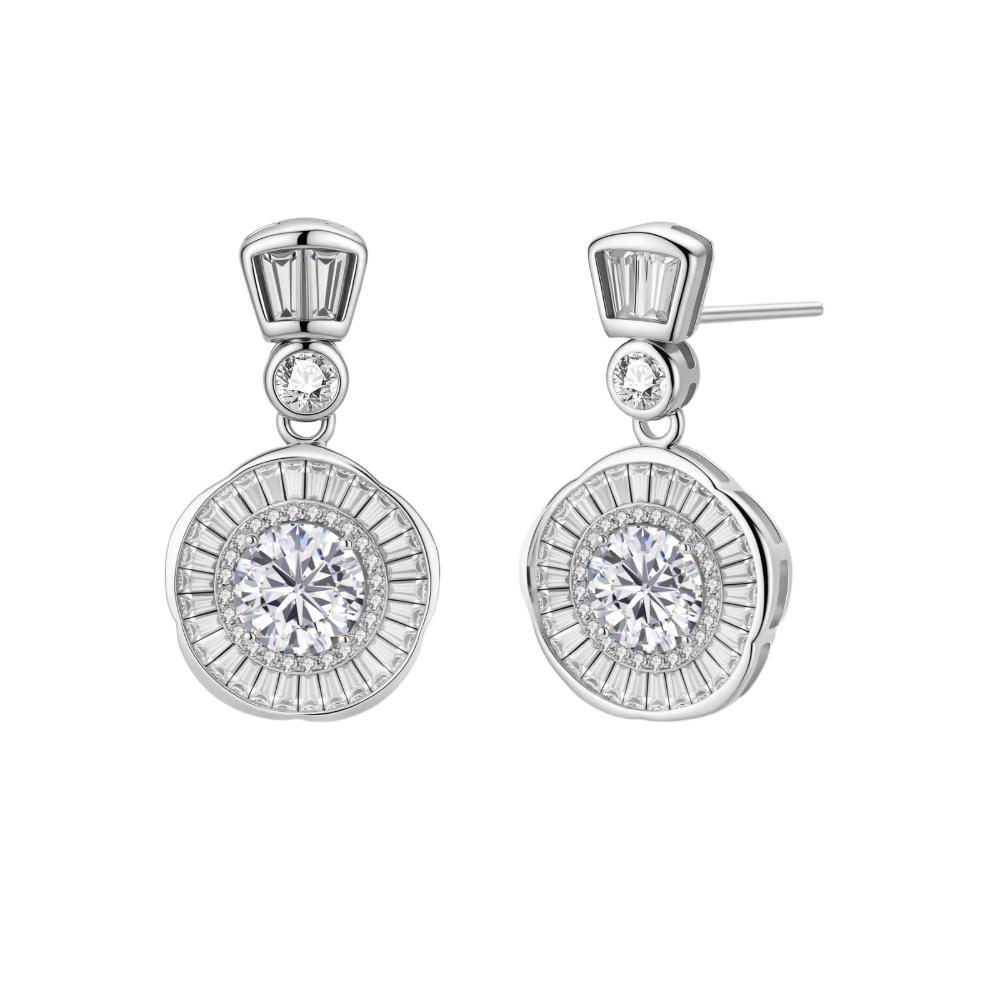 Celestial Moissanite Drop Earrings