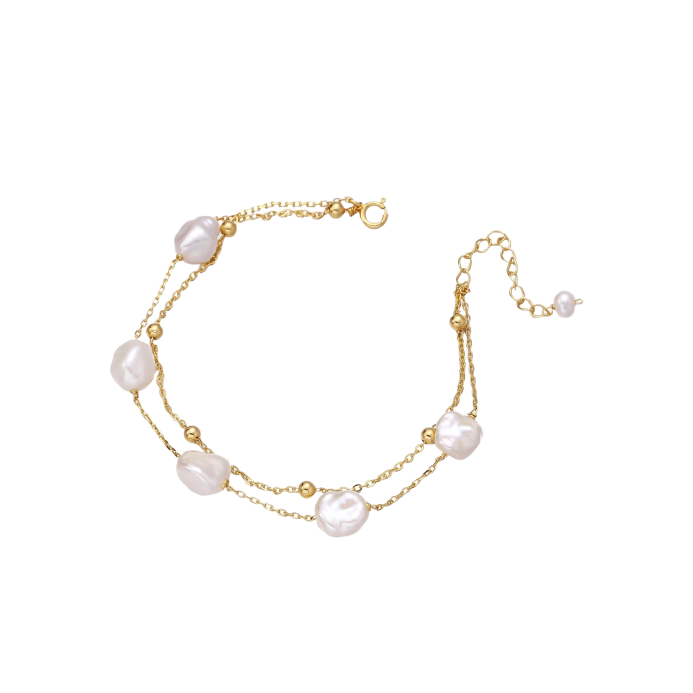Baroque Pearl Layered Bracelet
