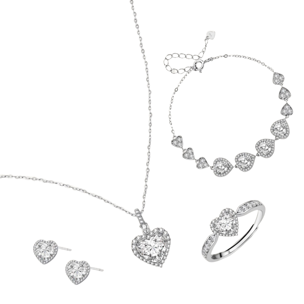 Heart Symphony Moissanite Set