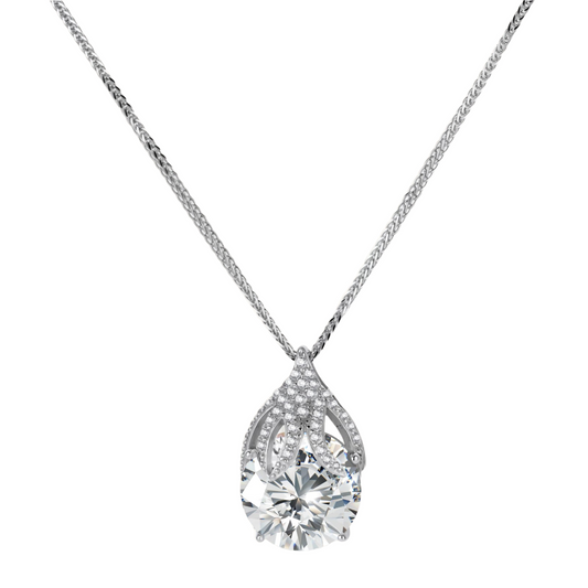 Teardrop Brilliance Moissanite Necklace