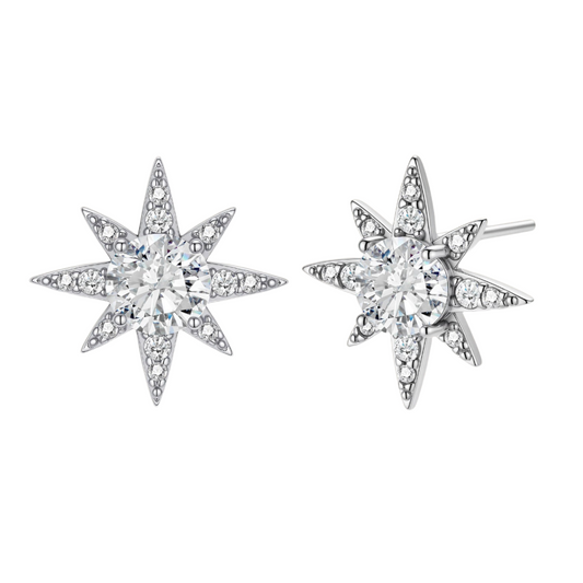 Celestial Star Moissanite Studs