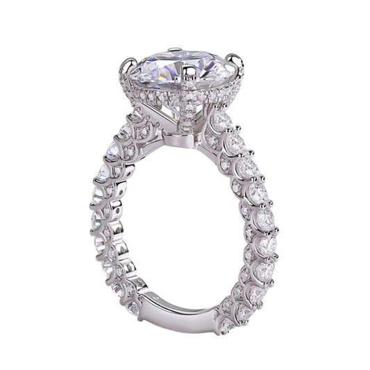 5 CT Round Solitaire Moissanite Ring