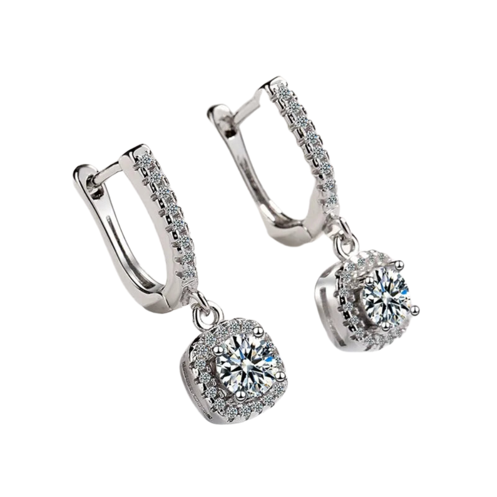 1–3 CT Moissanite Drop Earrings